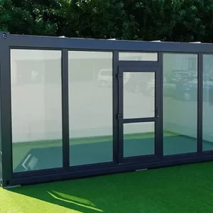 Container 6x3 Mètres avec Paroi Vitrée Ral 7016 – Image 1