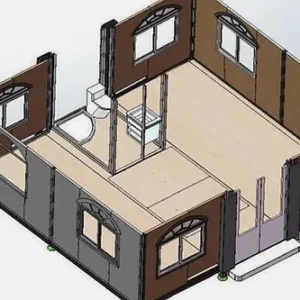 Conteneur Mobile Tiny House Deluxe avec Cuisine – Image 2