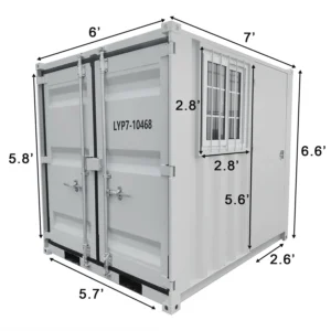 Petit conteneur d'expédition cubique de 7 pieds – Image 2