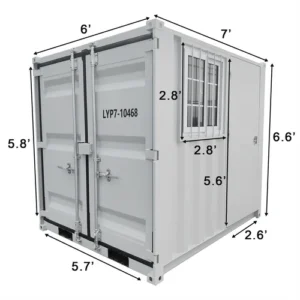 Petit conteneur d'expédition cubique de 7 pieds – Image 15