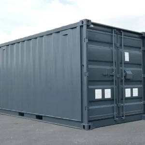 Conteneur 15 pied avec installation électrique,grilles d’aération et verrou clef – Image 1