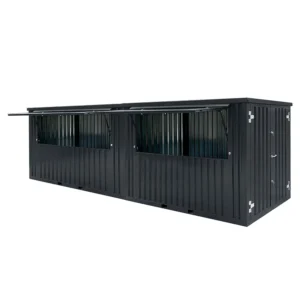 CONTENEUR BAR DÉMONTABLE 8 X 2 MÈTRES XL ANTHRACITE RAL 7021 – Image 1