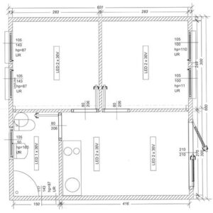 Conteneur maison 36m²avec 3 chambres + salle de bain – Image 10