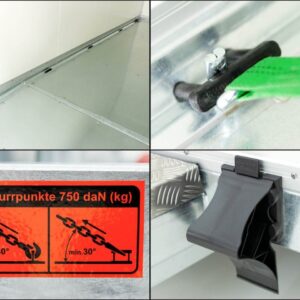 Remorque abaissable 157x344cm hauteur:190cm 2,7t – Image 4