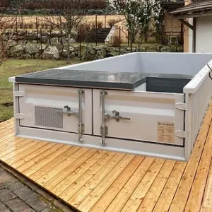 Piscine Conteneur 6.2mx 2.5m Prête à l'Emploi avec Pompe à Chaleur – Image 3