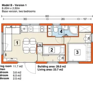 Mobil-home B 23 m² - 31 m² en standard clé en main – Image 7