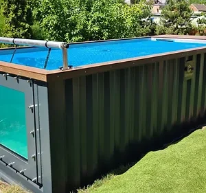 Piscine Conteneur Prête à l'Emploi de 6,2 mx 2,5 m avec Fenêtre de Piscine – Image 3