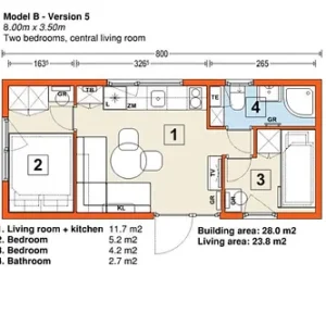 Mobil-home B 23 m² - 31 m² en standard clé en main – Image 3