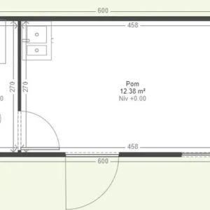 Maison d'été sans autorisation 17m2 avec salle de bain et cuisine – Image 2