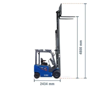 Chariot élévateur électrique LI-ION GSE25/5 avec chargeur intégré – Image 13