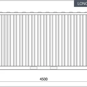 Conteneur 15 pied avec installation électrique,grilles d’aération et verrou clef – Image 13