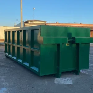 Conteneur roll-off ouvert vert