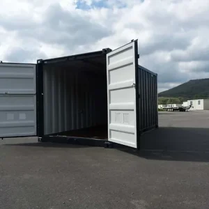 Conteneur 15 pied avec installation électrique,grilles d’aération et verrou clef – Image 5