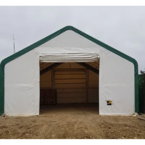 Abri de rangement à double ferme W30'xL60'xH20' – Image 6