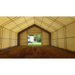 Abri de rangement à double ferme W30'xL60'xH20' – Image 3