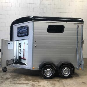 Remorque Van Chevaux Böckmann Portax silver + black avec sellerie – Image 5