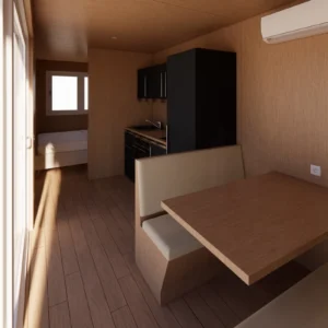 Studio conteneur ECOLOGIA 40 pieds 28 m² habitables 2 chambres – Image 5