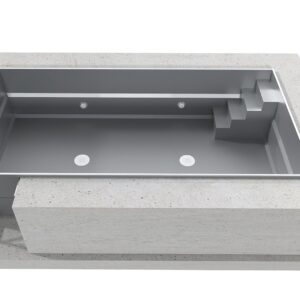 Piscine inox Skimmer piscine professionnel 3,5x9x1,5 m – Image 3