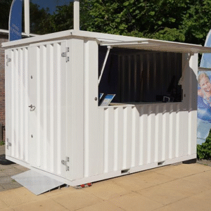 Container Bar pliable XL 4 x 2 mètres RAL 9016 – Image 4