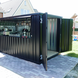 Container Bar pliable 4 × 2 mètres noir RAL 9005 – Image 5
