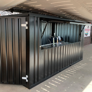 Container Bar pliable 4 × 2 mètres noir RAL 9005 – Image 6