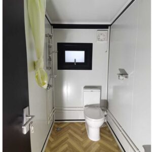 Conteneur maison Deluxe (19ft*20ft) salle de bain avec toilette et douche – Image 12
