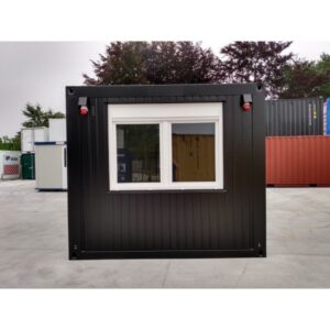 Container De Bureau Noir 6 X 3 M – Image 1