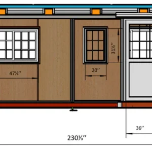 Tiny Home 15 pieds x 20 pieds, Maison préconstruite extensible – Image 16
