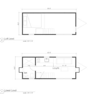 Tiny House moderne sur une remorque 1 chambres - 1 salles de bain – Image 3